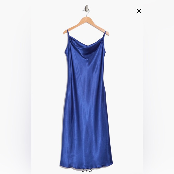 BEBE - Satin Cowl Neck Midi Dress XS - Picture 3 of 9